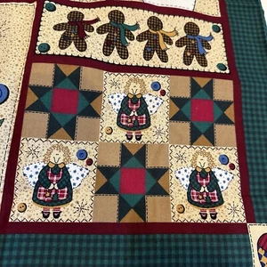 Vintage Cranston 1996 Christmas Project Fabric Cotton Stocking Ornaments Crafts - Picture 1 of 18