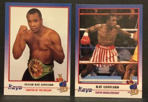 Sugar Ray Leonard - Lote de 2 cartas - Kayo Boxing - 1991 - Casi nuevo - Imagen 1 de 2