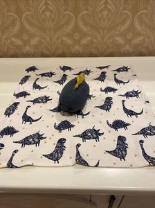 NEW Finn + Emma Organic Cotton Dinosaur Security Blanket Rattle Lovey - Picture 1 of 6