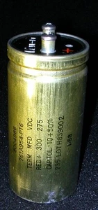 New Electrolytic Capacitor Aluminum MALLORY 300MFD/UF 275V DC - Picture 1 of 2