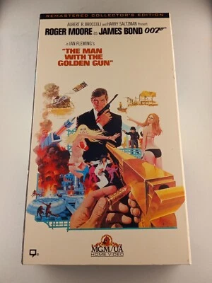 The Man with the Golden Gun (VHS) 1974 Roger Moore, Christopher Lee TESTED - Image 1 of 4