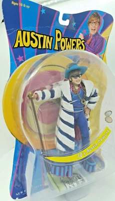 Figura de acción Austin Powers años 70 2002 sellada de fábrica nueva por Mezco Toyz Foto 1 de 4