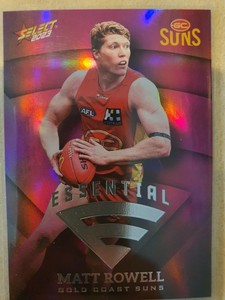 MATT ROWELL  2023 Select AFL Footy Stars Pink Essential GOLD COAST SUNS