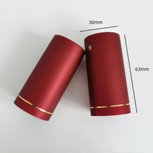 60 cápsulas termorretráctiles de PVC con lengüeta rasgadora tapas retráctiles de vino, rojo - Imagen 1 de 4