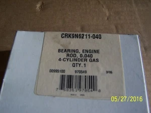 FORD CRANKSHAFT ROD BEARING SET .040 - 2N, 8N, 9N/ 9N6333-040 - Foto 1 di 5