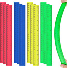 30Cm Rulers 12 Pack Plastic School Ruler Multipack Flexible Clear Rulers Transpa