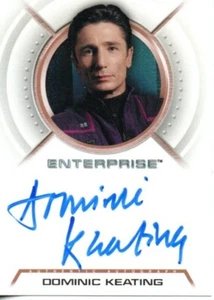Star Trek Enterprise Season 1 Auto Card No.A1 Dominic Keating "Malcolm Reed" - Picture 1 of 2