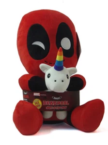 Kidrobot HugMe Marvel Deadpool with Unicorn Plush Hero 16" Inch Figure Vibrating - Picture 1 of 5