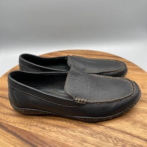 Mocasines Born Harmon para Hombres 9 M Cuero Negro Sin Cordones Informales Conducción Zapatos Cómodos - Imagen 1 de 8