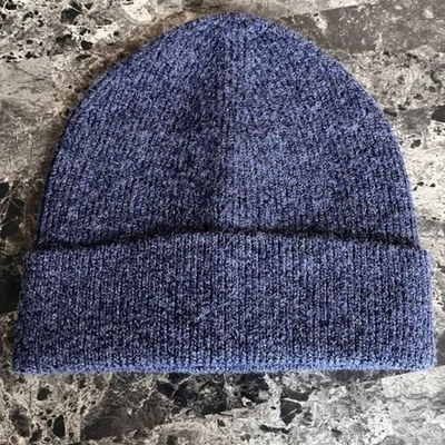 J. Gorro de punto suave Crew para hombre invierno gris azul marino Foto 1 de 3