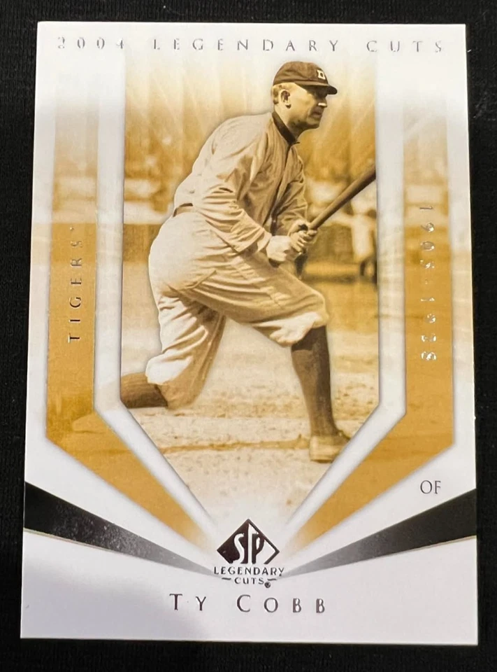 TY COBB Detroit Tigers 2004 SP Legendary Cuts cubierta superior #119 MLB HOF Foto 1 de 1