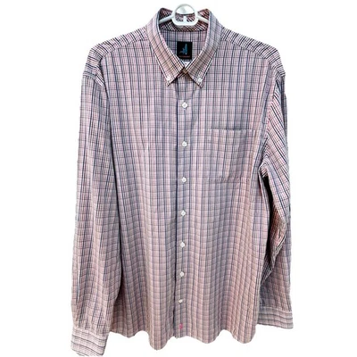 Johnnie O Shirt Button Down Men's Size Lg Long Sleeve Plaid Prep Performance - Image 1 of 4