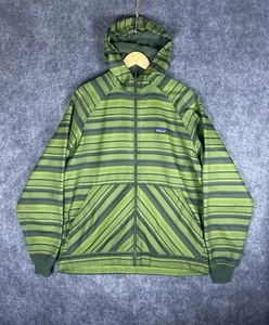 Patagonia Slopestyle Sudadera con Capucha 2.0 Para Hombre Talla L Chaqueta Cremallera Completa Verde Raya Rara - Imagen 1 de 14