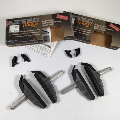 Pastillas de freno voladizas Delta Aztec magnesio 2 pares postes lisos NOS de colección MTB Foto 1 de 4