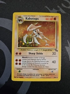 Kabutops 9/62 Fossil Unlimited Holo Rare MP - Picture 1 of 6
