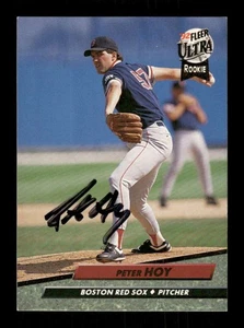 1992 Fleer Ultra 315 Peter Hoy autografo firmato red sox MZ BXCP59 - Foto 1 di 2