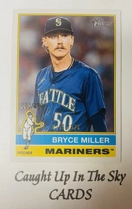 2025 Topps Heritage Bryce Miller “Bicentennial” Variation #003/200 Mariners - Picture 1 of 2