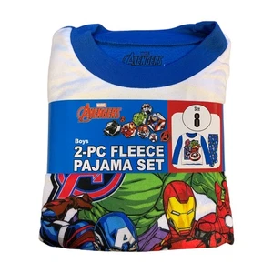 Marvel Avengers Toddler Youth Boy Lightweight Long Sleeve Pant Fleece Pajama Set - Picture 1 of 7