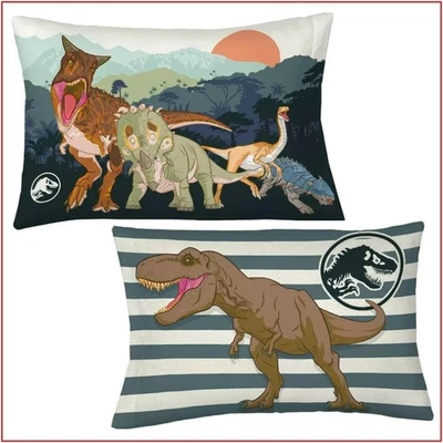 Jurassic World Dominion REVERSIBLE DINOSAUR Pillowcase -Standard 20"x 30"🌟NEW🌟 - Image 1 of 4