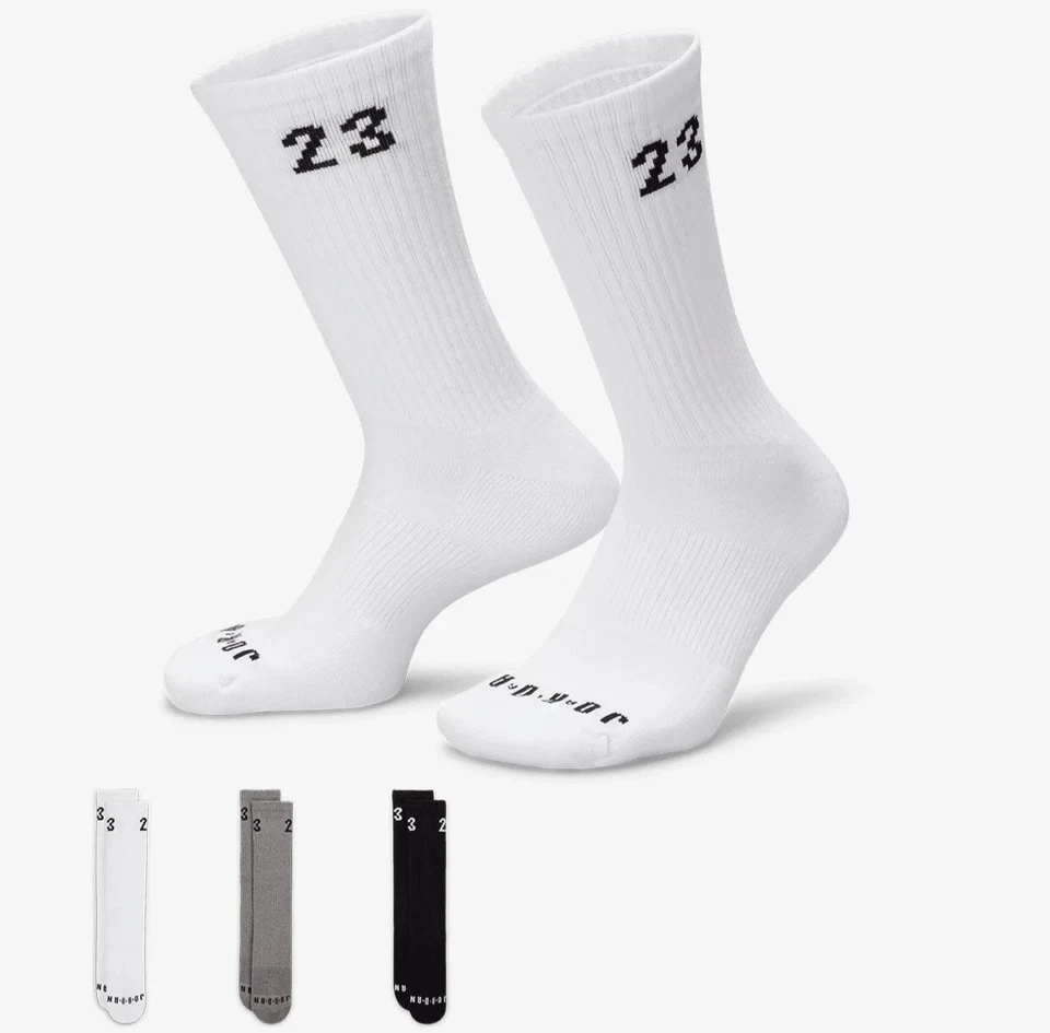 Calcetines Jordan Essential Crew - DA5718 911 - Multicolor - Paquete de 3 - Talla: XL 12-15 Foto 1 de 4