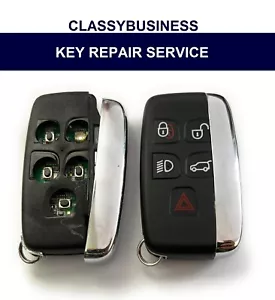 Repair service for Range Rover Evoque 5 Button Key Fob 2012-18 Fit Case Battery - Picture 1 of 1