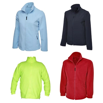 Chaqueta de lana micro con cremallera completa unisex informal ropa de trabajo top ciclismo deportes lesión Foto 1 de 4