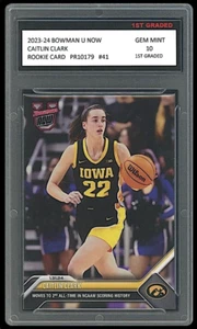 Tarjeta de novato Caitlin Clark 2023-24 Bowman U Now (Topps) primer grado 10 RC #41 Iowa - Imagen 1 de 1