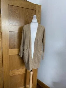 Ichi open front cardigan Colour Beige Size XS - Picture 1 of 7