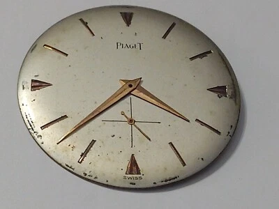 1940's Piaget 33.4 mm Dial For Manual Wind Movement FEF 290 + Original Set Hands - Image 1 of 4