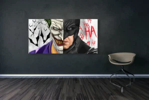 Batman And Joker Canvas Wall Art, Killing Joker Poster Print Movie Heroes Print - Picture 1 of 8
