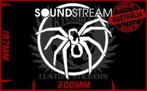 SOUNDSTREAM Car Audio Tarantula vinyl Sticker 200mm 20+ Colour choices - Picture 1 of 5