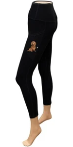 Urban Athletics High Rise Leggings w/Dachshund on Pocket-NWT-Free Shipping - Picture 1 of 2