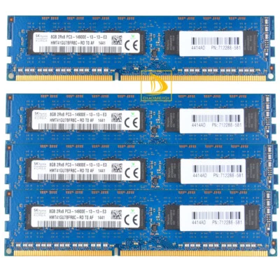 SK Hynix 4X 8GB 2Rx8 DDR3 1866MHZ PC3-14900E 240Pin DIMM Desktop Memory RAM 32GB - Image 1 of 4