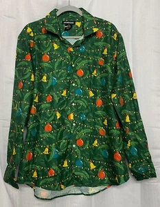 Suitmeister Christmas Tree and Lights Holiday Button Up X-Large - Picture 1 of 7