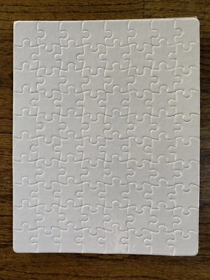 Sublimation Blank Jigsaw Puzzle Heat Press Transfer DIY Crafts Glossy Finish - Image 1 of 4