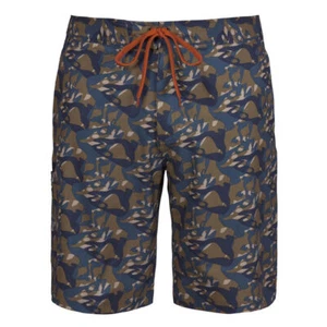 GRUNDENS Board Shorts - Fish Head Butternut Camo UPF 50 Quick Dry - Picture 1 of 5