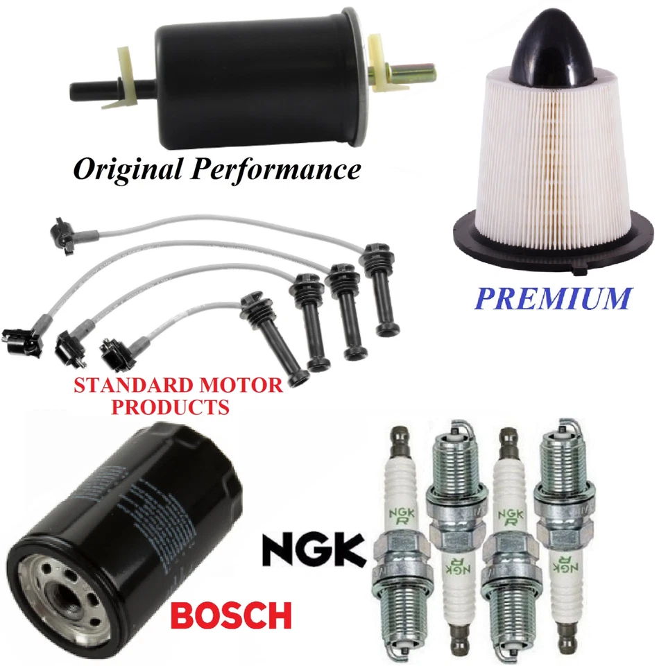 Kit de puesta a punto filtros de combustible de aceite de aire tapones de cable para Ford Escort L4 2,0 L, DOHC 1998 Foto 1 de 1