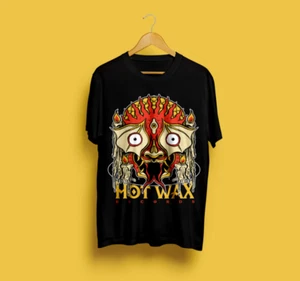 ~ Hot Wax Records Stanley Stella Organic Cotton Wax Beast ~ Black T-Shirt Tee ~ - Picture 1 of 1