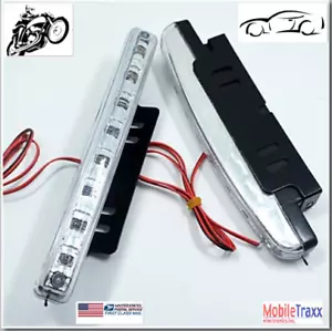 Motorcycle / Car 8 LED Daytime Running Lights-Pair - Bild 1 von 3