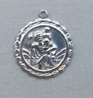 Pendentif vintage médaille Saint-Christophe en argent sterling charme 3,12 grammes