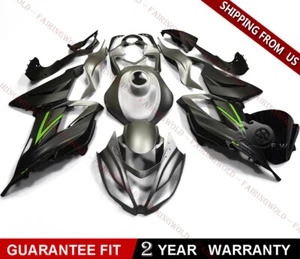 Kit de carenado metálico plateado negro mate para Kawasaki Ninja ZX6R 636 2013-2018 - Imagen 1 de 11
