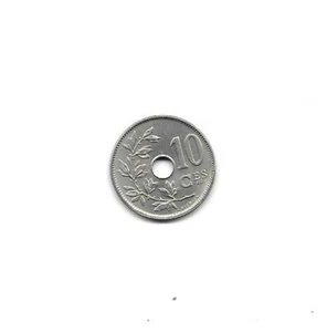 NEAT 1920 BELGIUM 10 CENTIMES COIN - Picture 1 of 2