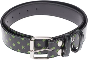 Lindo Retro Stars Oldschool ESTRELLAS Cinturón Verde Rockabilly Belt - Imagen 1 de 2