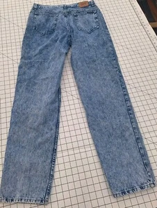 Vtg Brittania Blue Jeans 36x34 Denim Acid Wash Tapered 90s - Picture 1 of 7