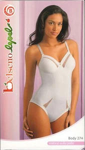 BODY DONNA ELASTICIZZATO CONTENITIVO PIZZO MARCA LEPEL ART.274 - Picture 1 of 4