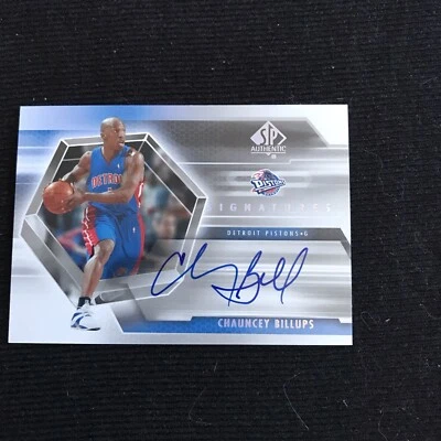 2005-06 SP Authentic Chauncey Billups Autograph Auto #SPCH Pistons - Image 1 of 2
