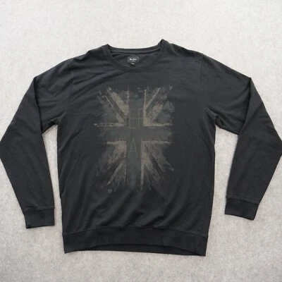 Pepe Jeans Sudadera Para Hombres 2XL XXL Negra Bandera del Reino Unido Cuello Redondo Vellón Manga Larga Foto 1 de 4