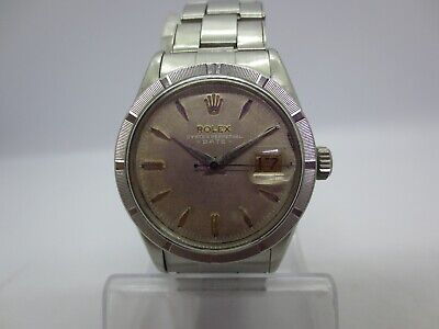 Vintage Rolex Oyster Perpetual Date 6535 Cal.1030 Stainless Steel Auto Menswatch