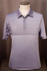 NUEVO Nike Tour Performance Nuevo $80 Azul Claro Rayas Lavanda Pequeño SS NUEVO SIN ETIQUETAS - Imagen 1 de 4