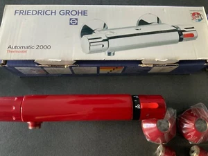 Grohe Automatic 2000 Thermostat Duscharmatur alte Serie in Rot 80er Jahre - Bild 1 von 10